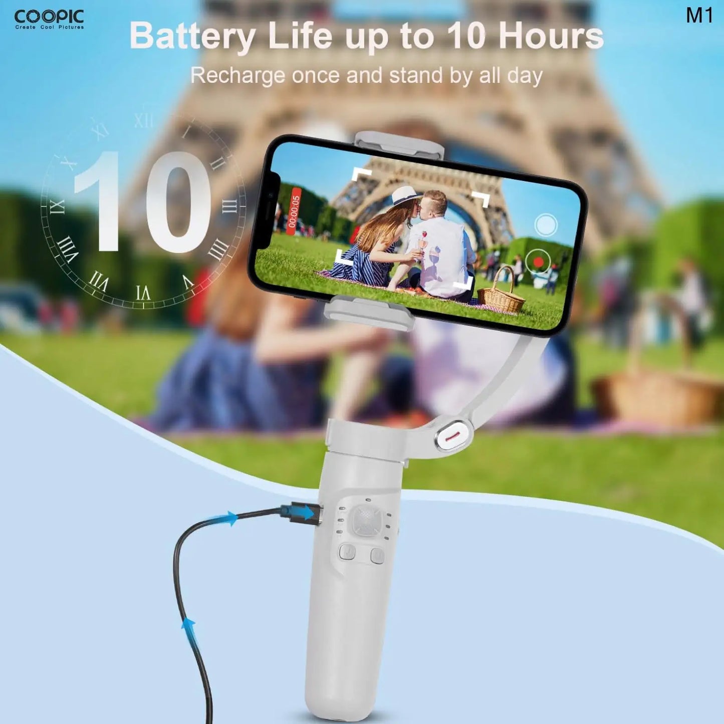 M1 3AXIS GIMBAL MERAK ONE SMARTPHONE STABILIZER
