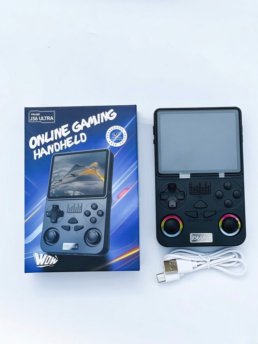 J36 Ultra Retro Handheld Gaming Console - 3.5-inch IPS HD Screen, Octa-Core Processor, 5G WiFi & Bluetooth