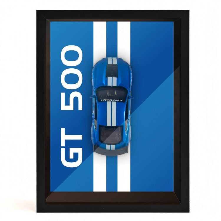 Mystery Automotive Framed Wall Art - Random Iconic Supercar Print - 1-Piece Gift Edition