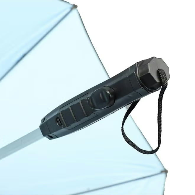 Smart Rechargeable Cooling Umbrella with Built-in Fan & Misting Spray - 2600mAh Battery, 3200 RPM, UV Protection (Model 651)