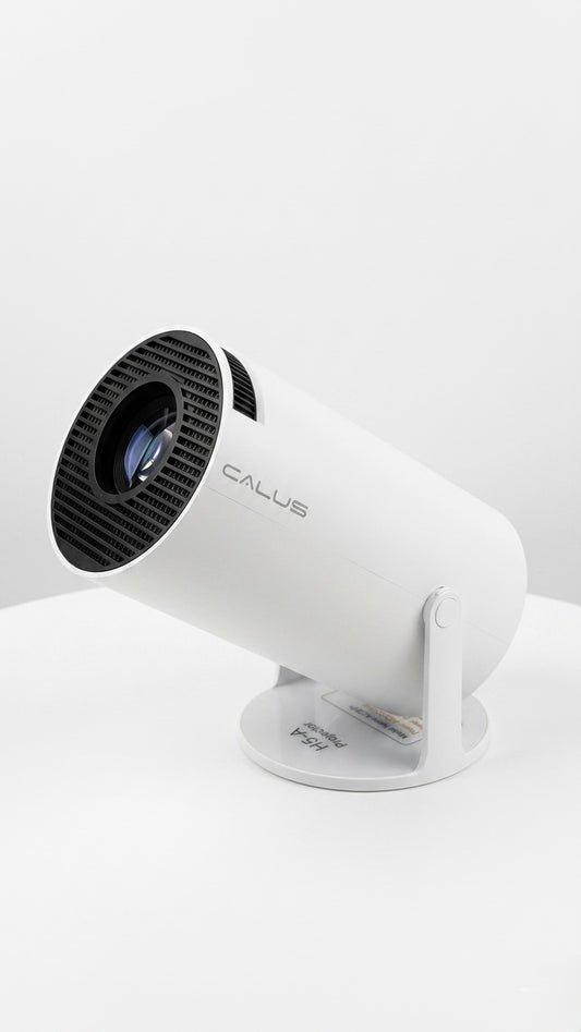 Calus H5-A Portable Smart Projector, Ultra HD Support, Dual Wi-Fi, Bluetooth 5.0, White