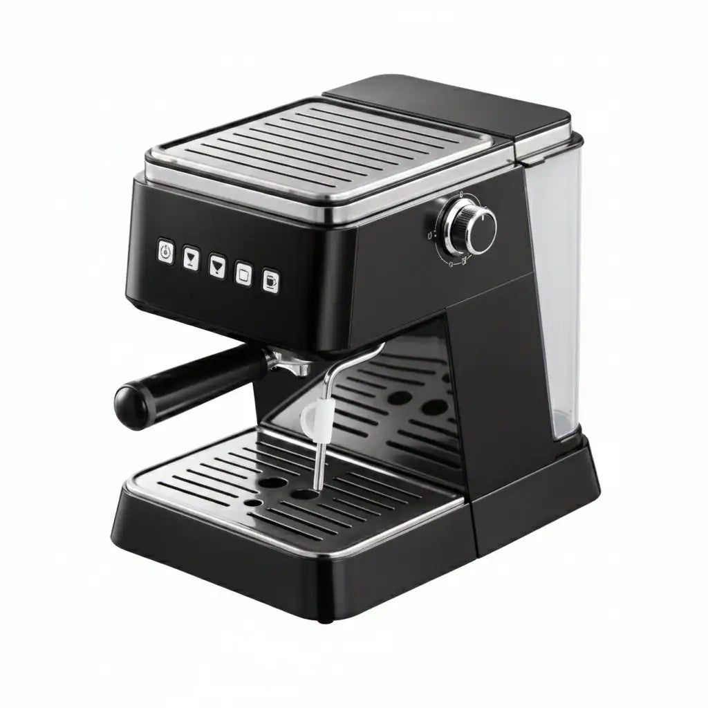 Black espresso machine