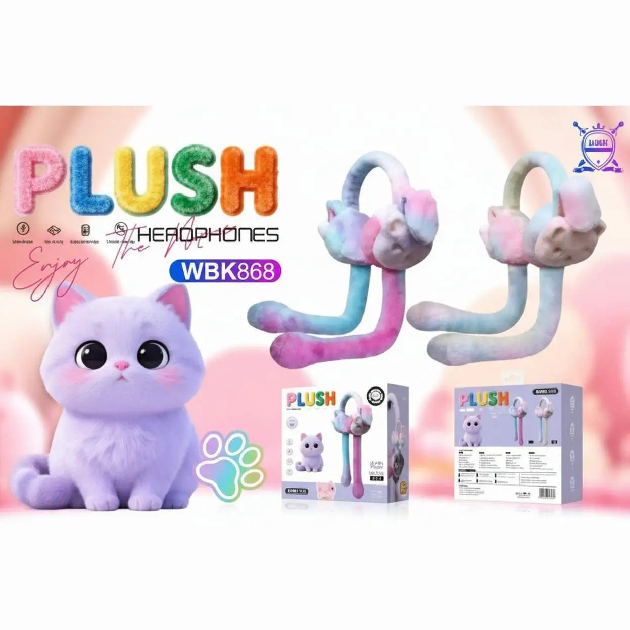 PLUSH HEADPHONES FOR KIDS