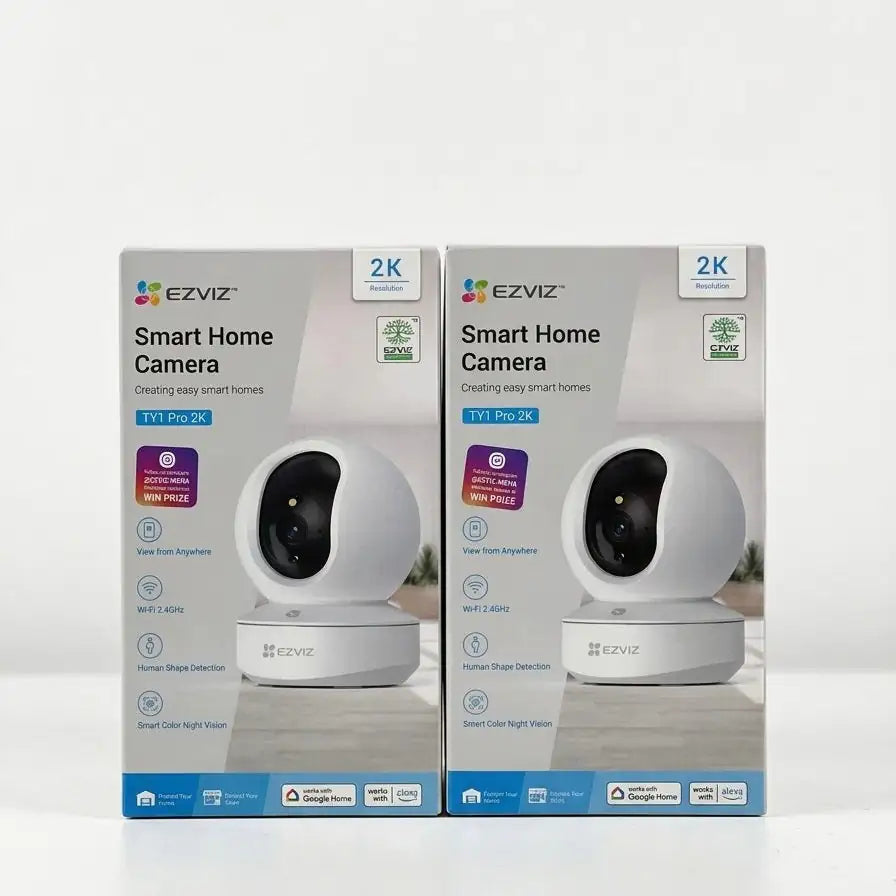 TY1 Pro 2K⁺ Indoor Smart WiFi Baby/Pet Monitor Camera | Smart Night Vision | 360 Visual Coverage | Motion Detection Two-Way Talk | Micro SD Slot Up To 512GB