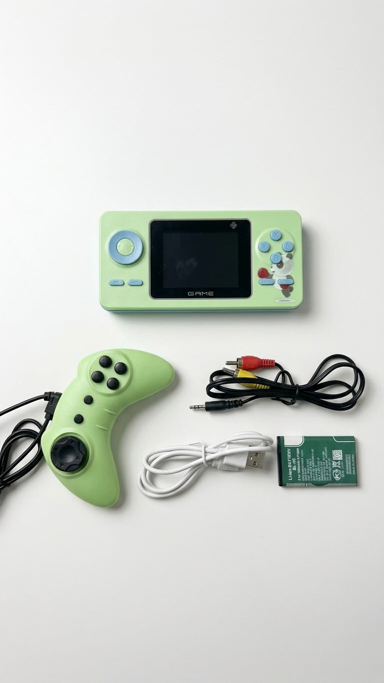 S5 Handheld Game Console - 520 Built-in Classic Games, 3.0-Inch HD Color Screen, Portable Mini Game Player with TV Output & Rechargeable Battery (Single/Dual Player Support)