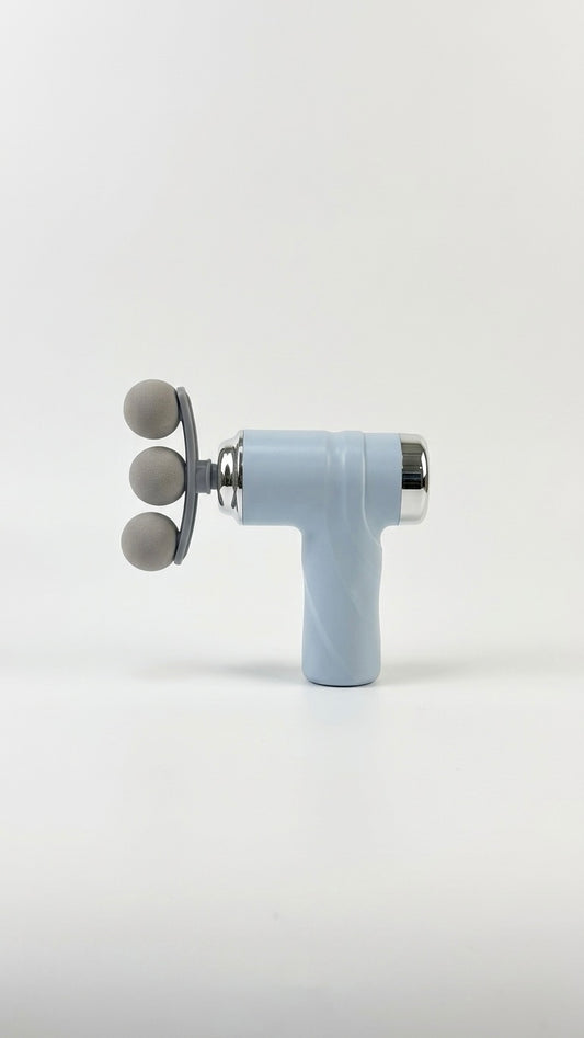 Generic LM-810T Deep Tissue Percussion Massage Gun, 6 Adjustable Speeds, Handheld Electric Body Massager with 5 Interchangeable Heads for Pain Relief & Muscle Recovery