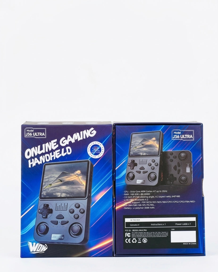 J36 Ultra Retro Handheld Gaming Console - 3.5-inch IPS HD Screen, Octa-Core Processor, 5G WiFi & Bluetooth