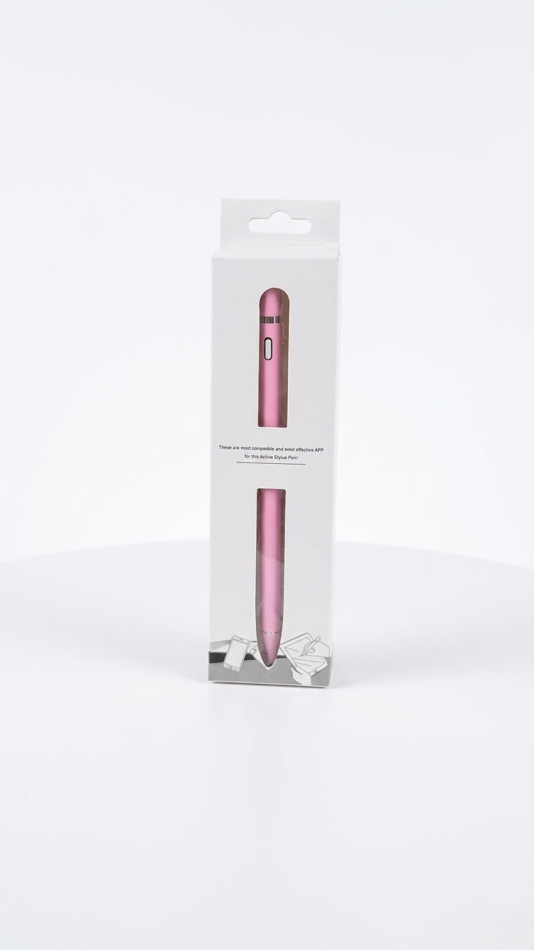 Universal Active Capacitive Stylus Pen with 1.5mm Fine Tip - High Precision Rechargeable Touch Pen for iPad, iPhone, Android & Windows Tablets