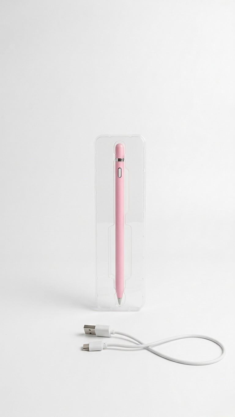 Universal Active Capacitive Stylus Pen with 1.5mm Fine Tip - High Precision Rechargeable Touch Pen for iPad, iPhone, Android & Windows Tablets