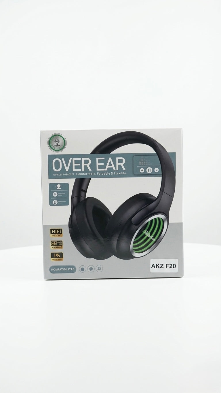 XY-263BT Wireless Over-Ear Headphones with LED Screen - Bluetooth 5.3, Hi-Fi Deep Bass, Foldable & Comfortable Design