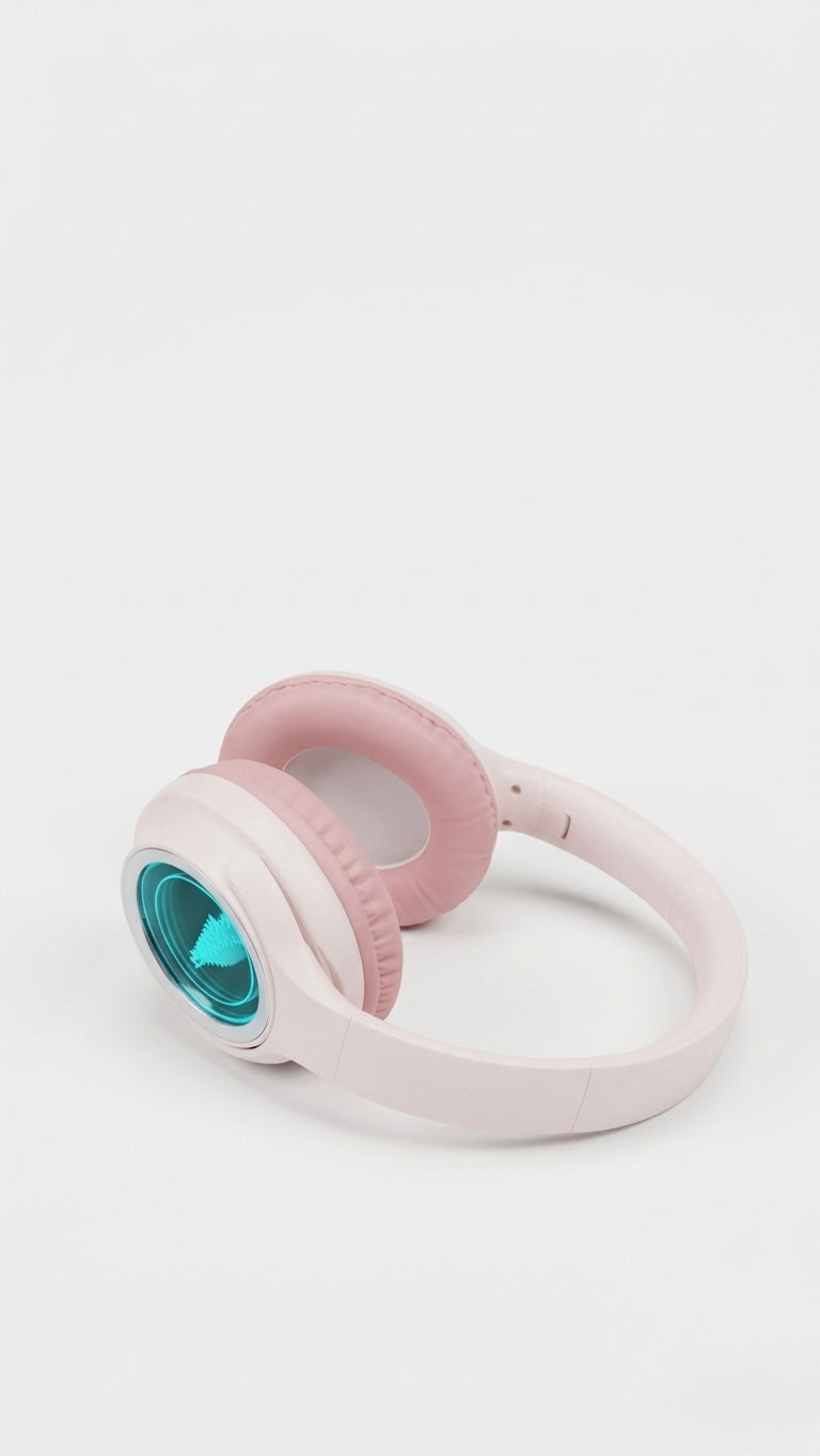 XY-263BT Wireless Over-Ear Headphones with LED Screen - Bluetooth 5.3, Hi-Fi Deep Bass, Foldable & Comfortable Design