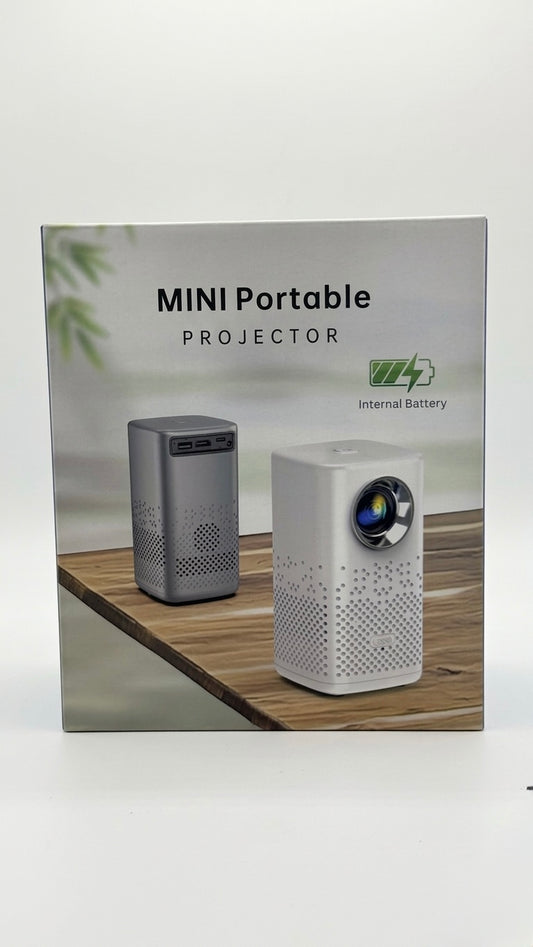 Mini Portable Smart Projector with Built-in Internal Battery, Android OS, WiFi & Bluetooth Support