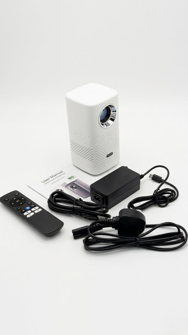 Mini Portable Smart Projector with Built-in Internal Battery, Android OS, WiFi & Bluetooth Support