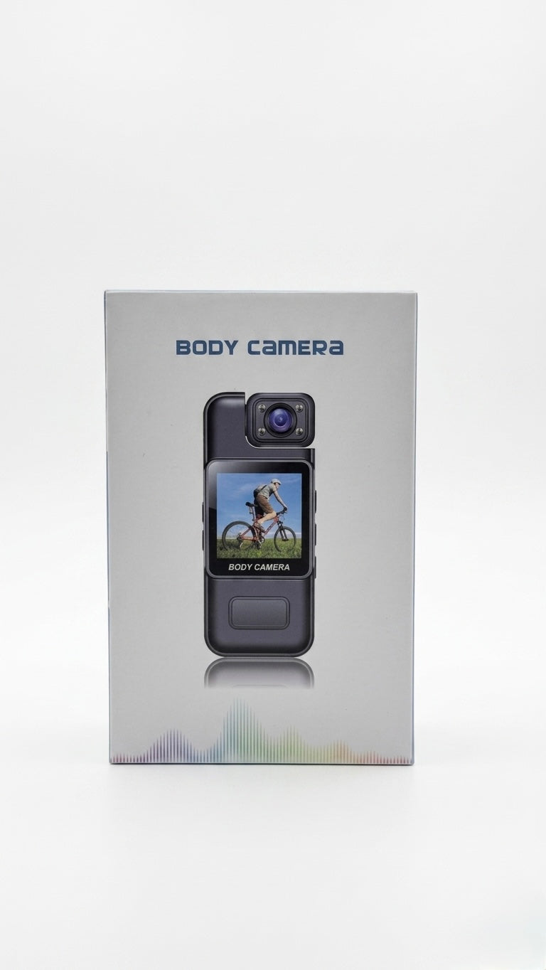 Full HD 1080P Body Camera with Infrared Night Vision & Motion Detection - Black