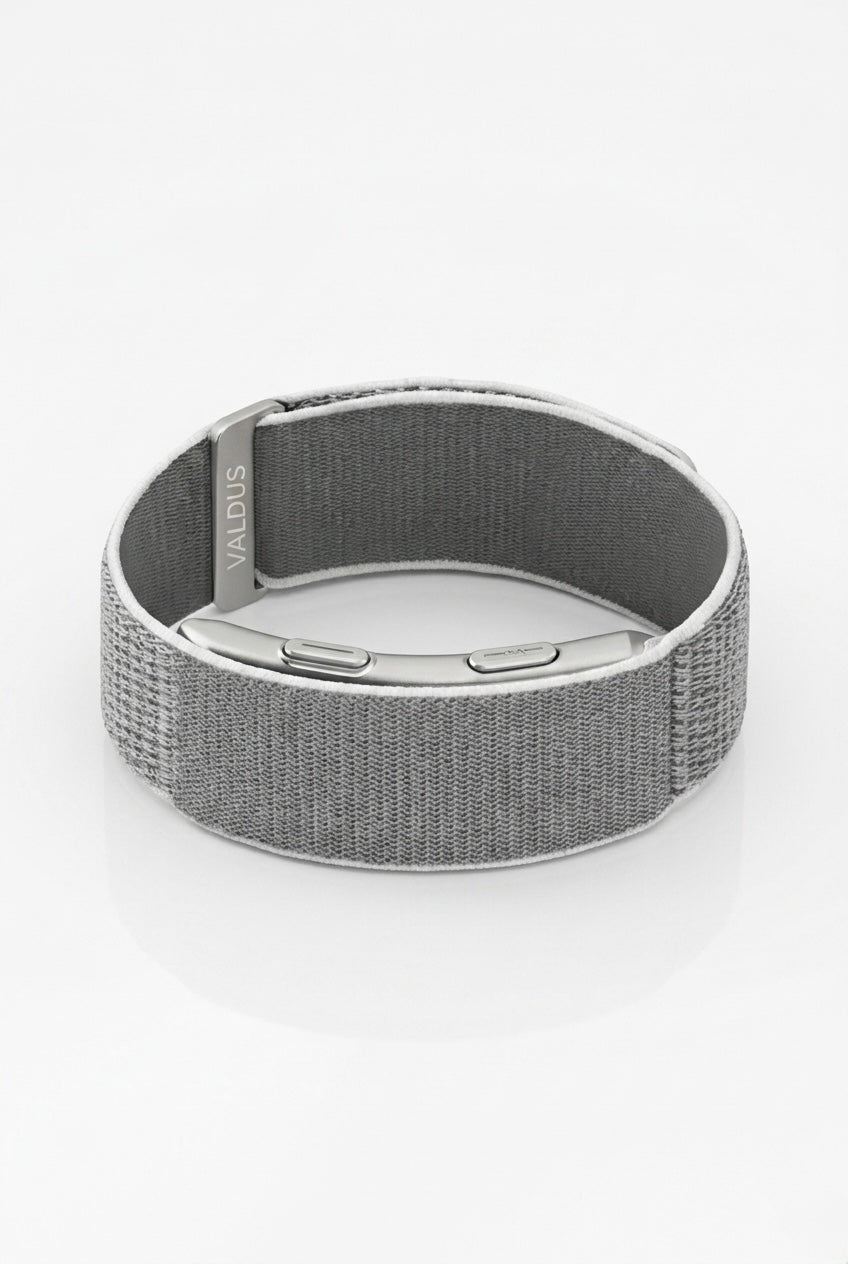VALDUS VITRO Screenless Smart Band | ECG, Blood Pressure, SpO2 & Body Temperature Health Tracker | 20-30 Days Battery | Compatible with iOS & Android