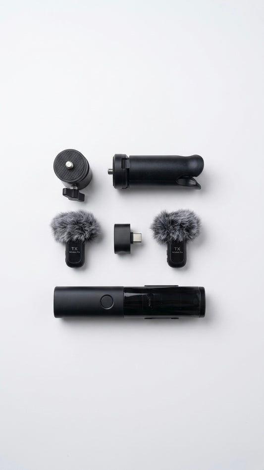 QY99 Wireless Lavalier Microphone System – 2.4GHz Plug-and-Play Lapel Mic for iPhone/Android, Noise Reduction, Ideal for Vlog, Interviews, and Live Streaming