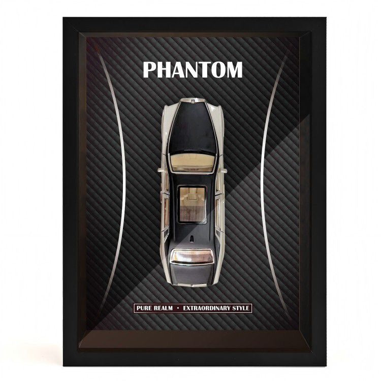 Mystery Automotive Framed Wall Art - Random Iconic Supercar Print - 1-Piece Gift Edition